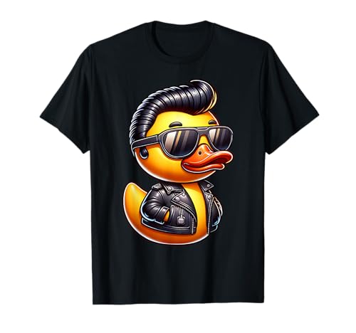 50er Jahre Socke Hop Gummi Ente Greaser Jungen Kinder Rockabilly Ente T-Shirt 50er Jahre Socke Hop Gummi Ente Greaser Jungen Kinder Rockabilly Ente T-Shirt von 1950s Style Rubber Ducky Designs for Toddler Boys