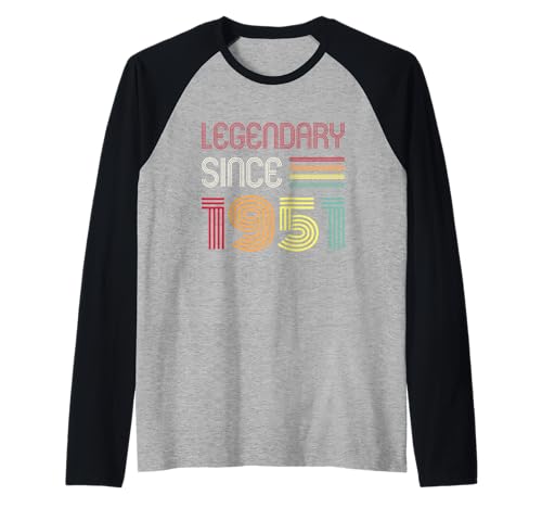 Herren Geburtstag Legendary Since 1951 Raglan Herren Geburtstag Legendary Since 1951 Raglan von 1951 Birthday - Vintage 1951 Present