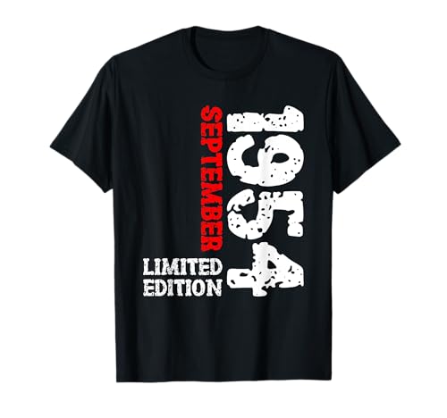 71. Geburtstag Frauen Männer Limited Edition September 1954 T-Shirt 71. Geburtstag Frauen Männer Limited Edition September 1954 T-Shirt von 1954 Geburtstag Damen Herren Geburtstagsgeschenk