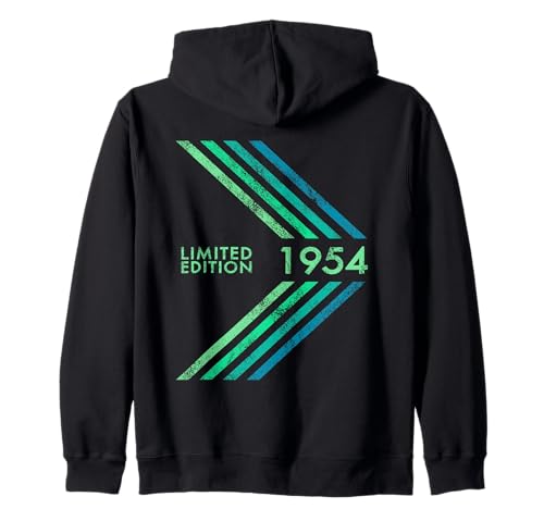 Geburtstag 1954 Limited Edition Männer und Frauen Sportive Stripe Kapuzenjacke von 1954 Limited Edition Men's Women's Birthday