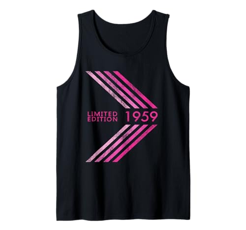 Geburtstag 1959 Limited Edition Woman Sportive Stripe Tank Top Geburtstag 1959 Limited Edition Woman Sportive Stripe Tank Top von 1959 Limited Edition Woman's Birthday Accessories