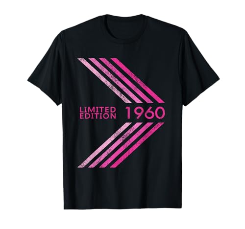 65. Geburtstag 1960 Limited Edition Woman Sportive Stripe T-Shirt 65. Geburtstag 1960 Limited Edition Woman Sportive Stripe T-Shirt von 1960 Limited Edition Woman's 65th Birthday