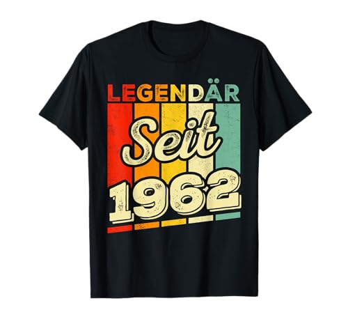 Lustig Legendär Seit 1962 Geburtstag Jahrgang Damen Herren T-Shirt Lustig Legendär Seit 1962 Geburtstag Jahrgang Damen Herren T-Shirt von 1962 Legendär Seit Männer Frauen