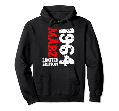 60. Geburtstag Deko Frauen Männer Limited Edition März 1964 Pullover Hoodie von 1964 Geburtstag Damen Herren Geburtstagsgeschenk