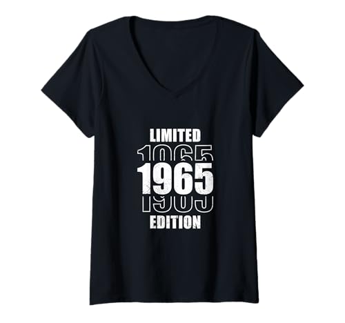 Damen Geburtstag Vintage 1965 Limited Edition - 1965 T-Shirt mit V-Ausschnitt von 1965 Birthday - Vintage 1965 Present
