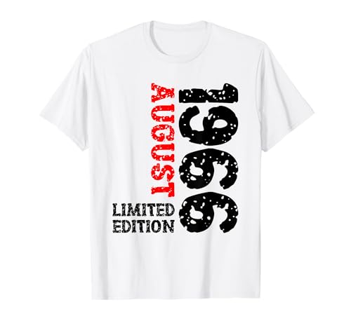 59 Geburtstag Deko Frauen Männer Limited Edition August 1966 T-Shirt 59 Geburtstag Deko Frauen Männer Limited Edition August 1966 T-Shirt von 1966 Geburtstag Damen Herren Geburtstagsgeschenk