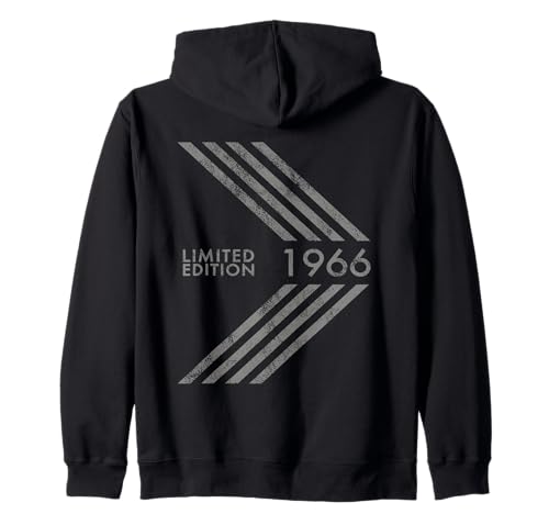 Geburtstag 1966 Limited Edition für Männer Frauen Retro Kapuzenjacke von 1966 Limited Edition Mens Womens Birthday