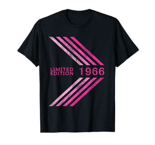 Geburtstag 1966 Limited Edition Woman Sportive Stripe T-Shirt Geburtstag 1966 Limited Edition Woman Sportive Stripe T-Shirt von 1966 Limited Edition Woman's Birthday Accessories
