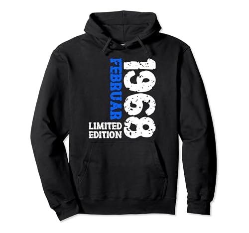 56. Geburtstag Frauen Männer Limited Edition Februar 1968 Pullover Hoodie von 1968 Geburtstag Damen Herren Geburtstagsgeschenk