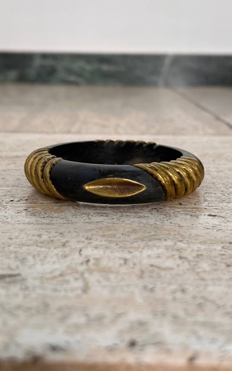 1968 Vintage X Bohemian Botanicals Vintage Horn Bangle von 1968VintageBerlin