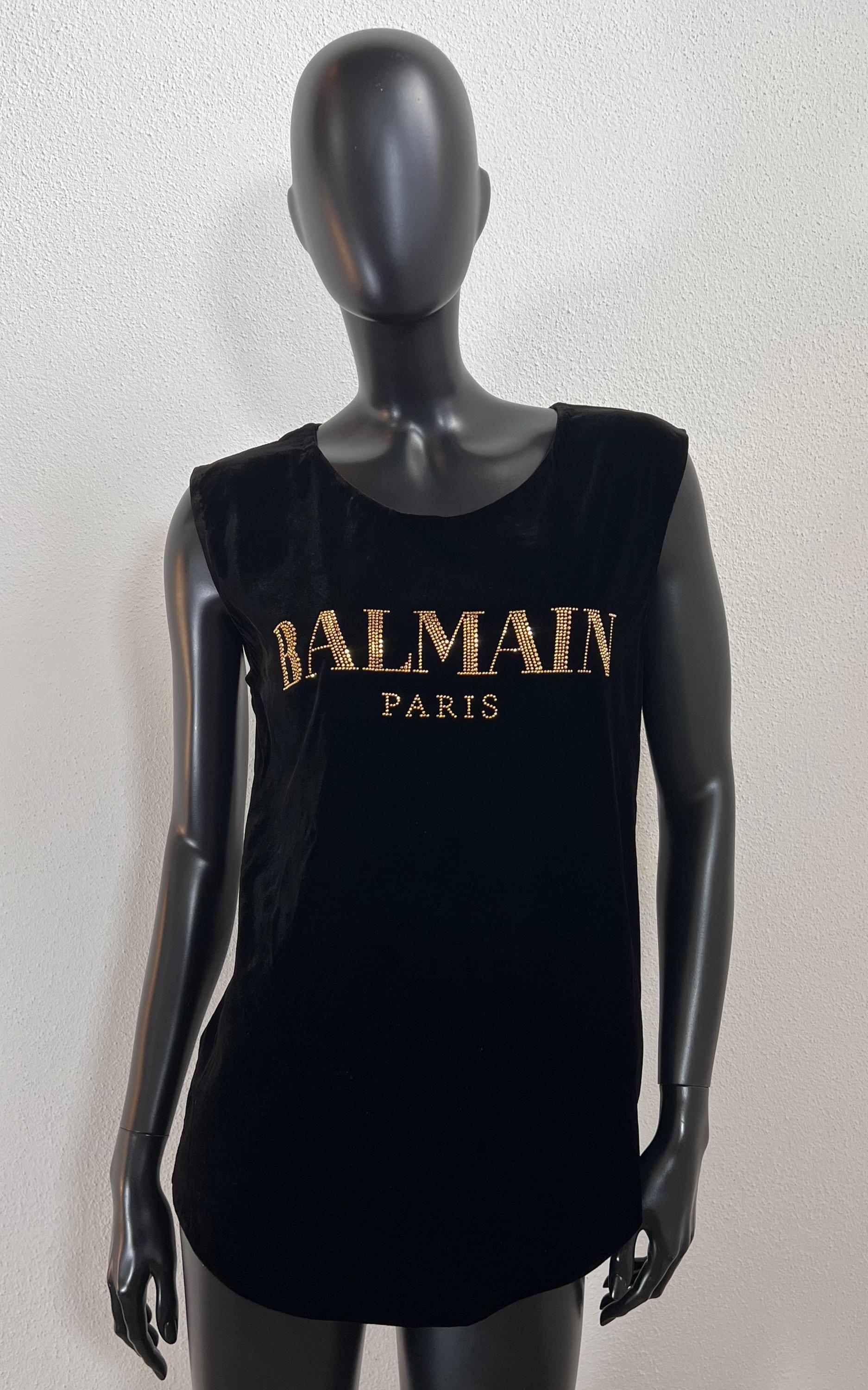 Balmain Paris Velvet Shirt von 1968VintageBerlin