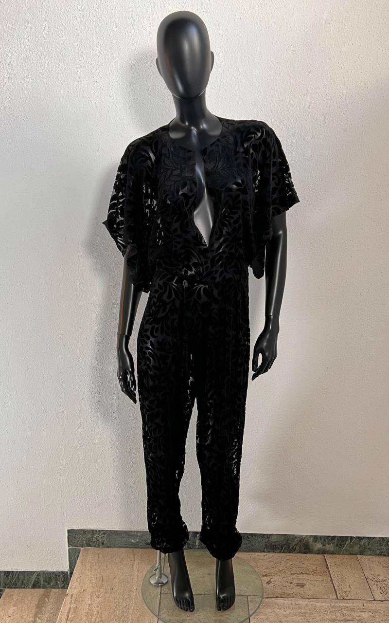 Norma Kamali Sheer Burn Out Overall von 1968VintageBerlin