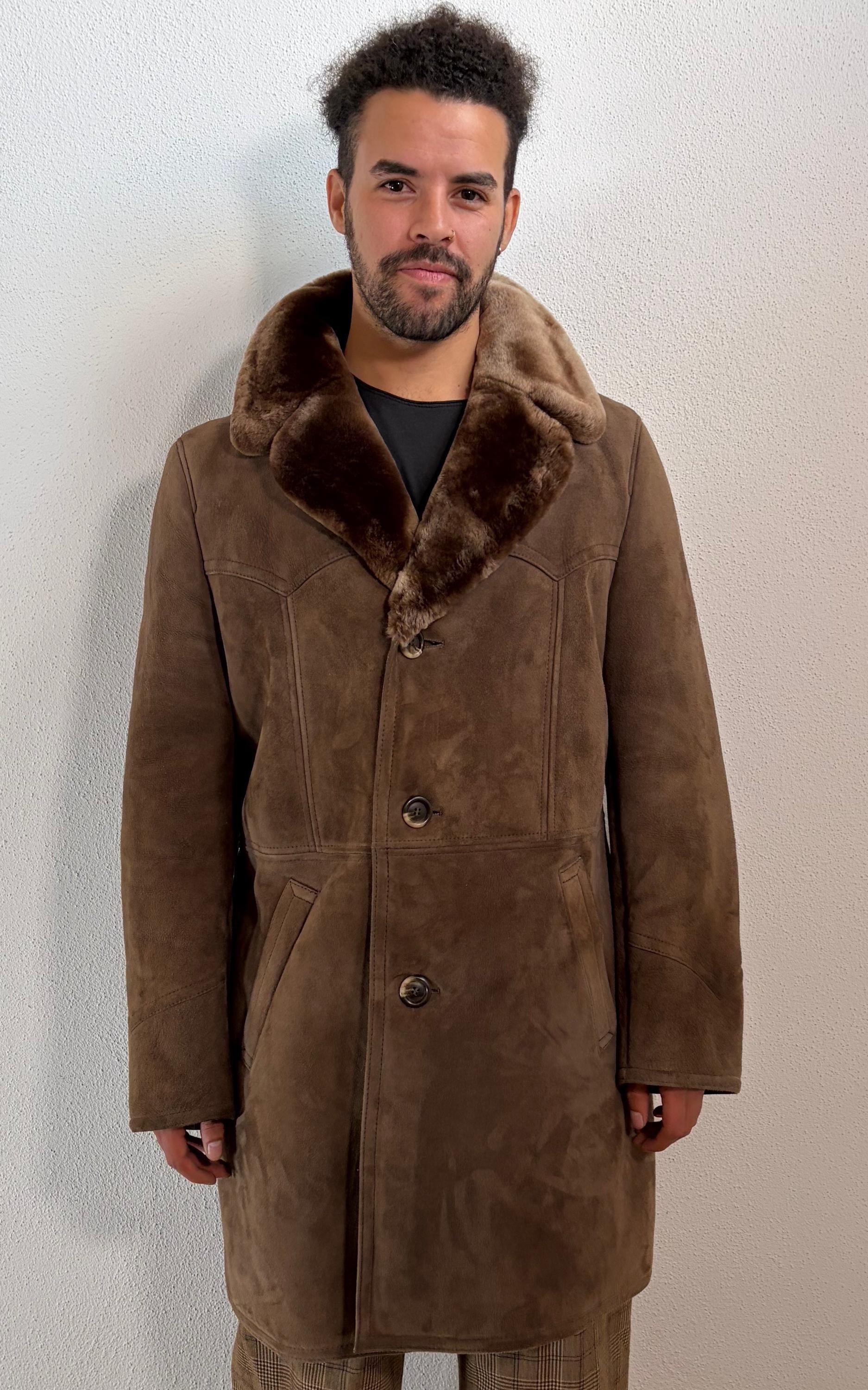 Vintage 70S Mens Shearling Coat Vintage 70S Mens Shearling Coat von 1968VintageBerlin