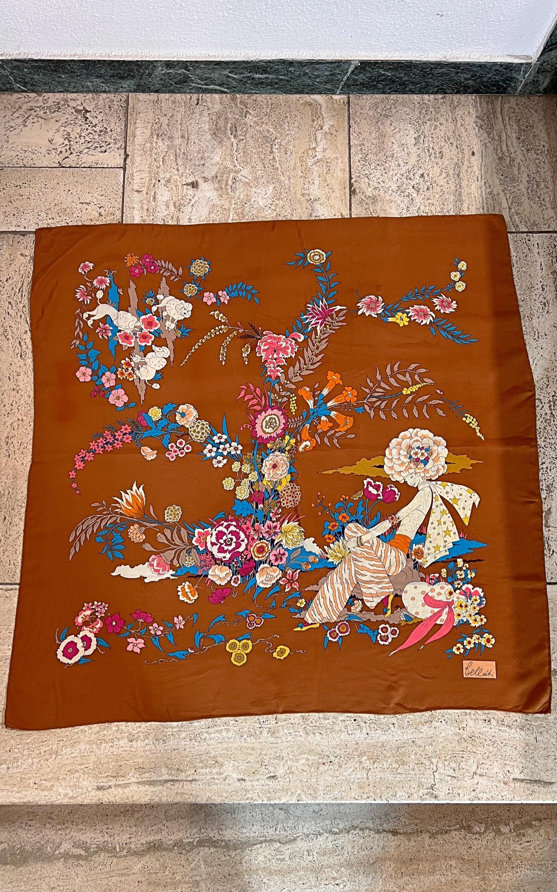 Vintage 70S Silk Foulard von 1968VintageBerlin