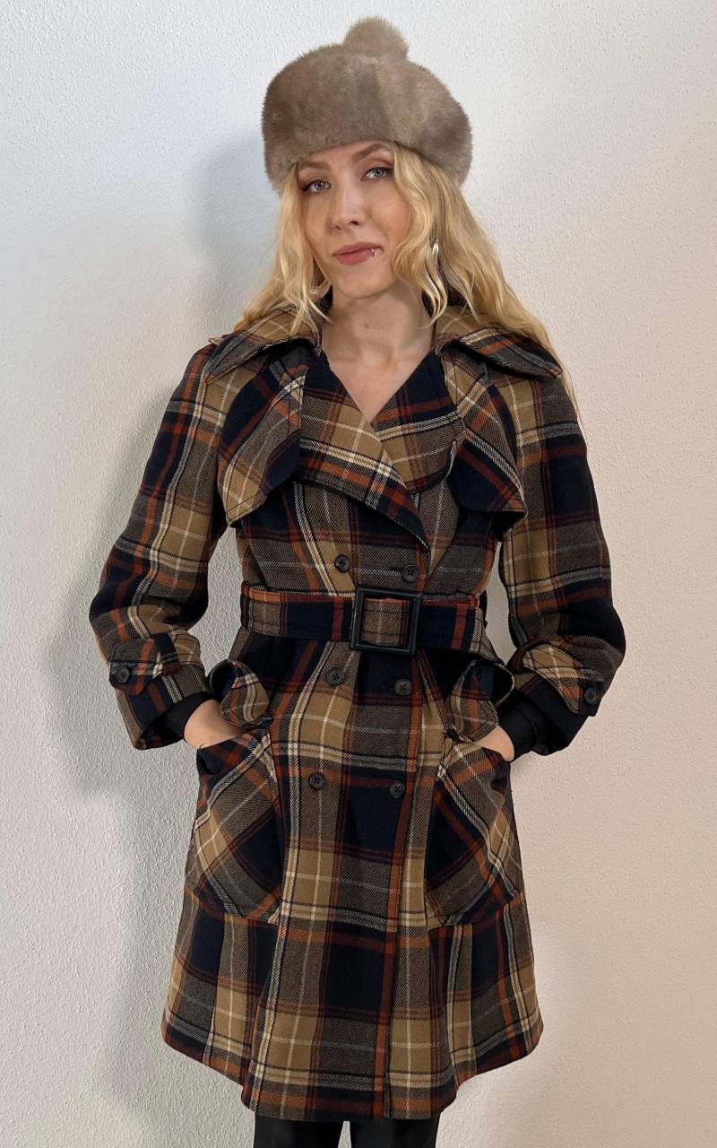 Vintage 70S Tartan Wool Coat Vintage 70S Tartan Wool Coat von 1968VintageBerlin