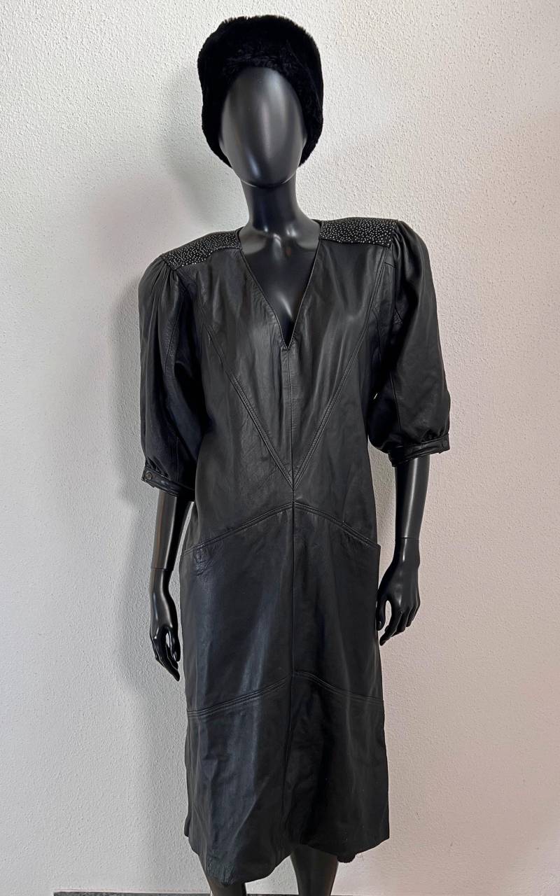 Vintage 80S Leather Dress von 1968VintageBerlin