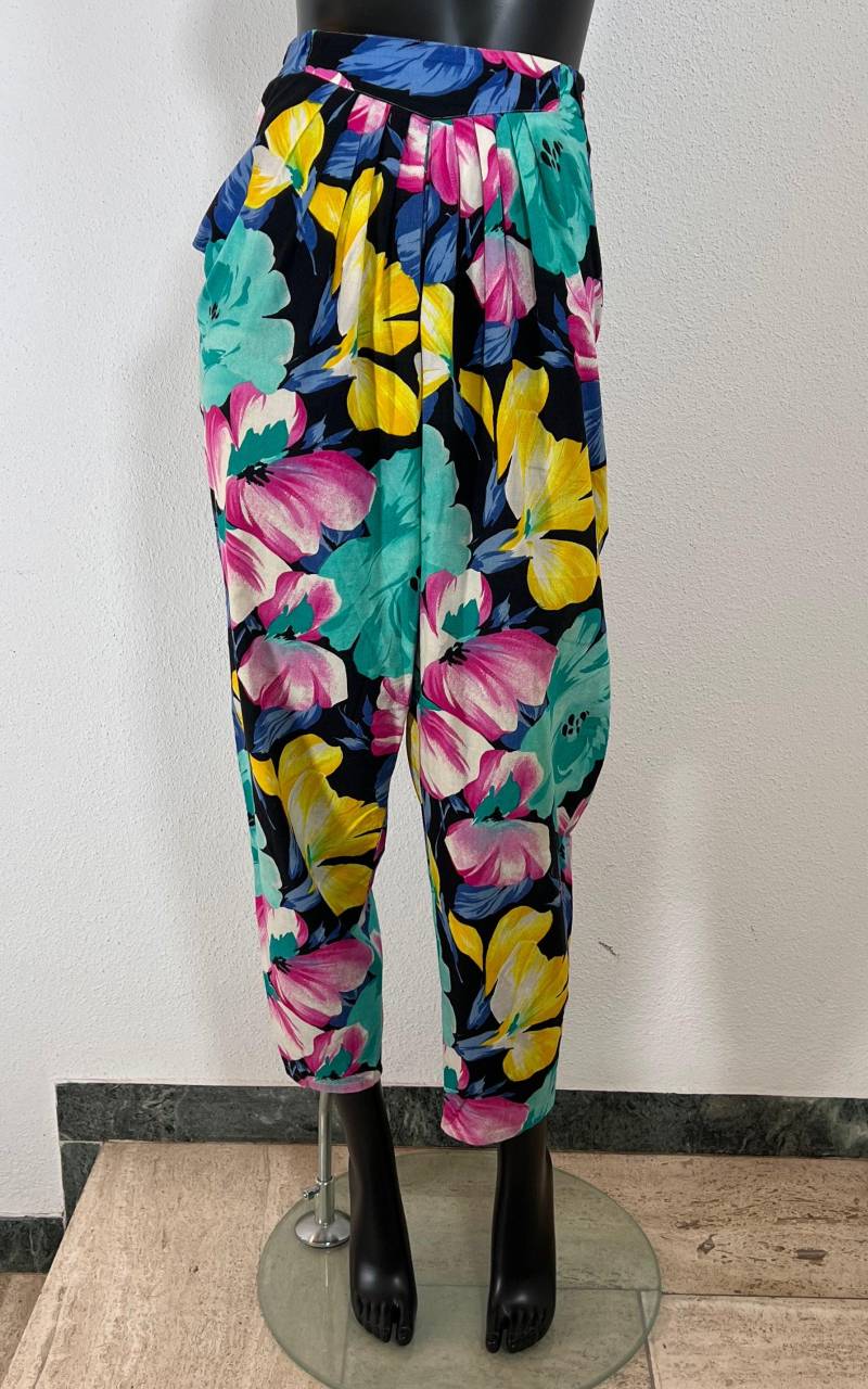 Vintage 90S Hibiscus Pants von 1968VintageBerlin