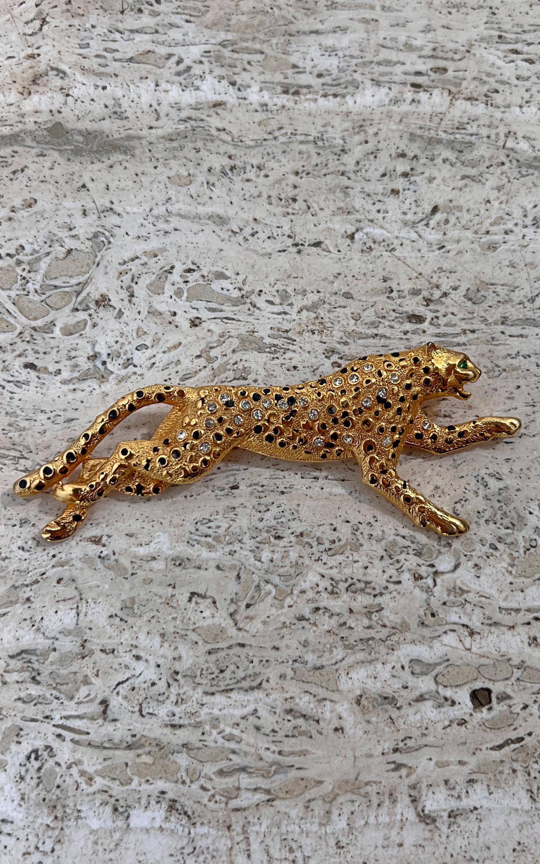 Vintage 90S Leopard Brooch von 1968VintageBerlin