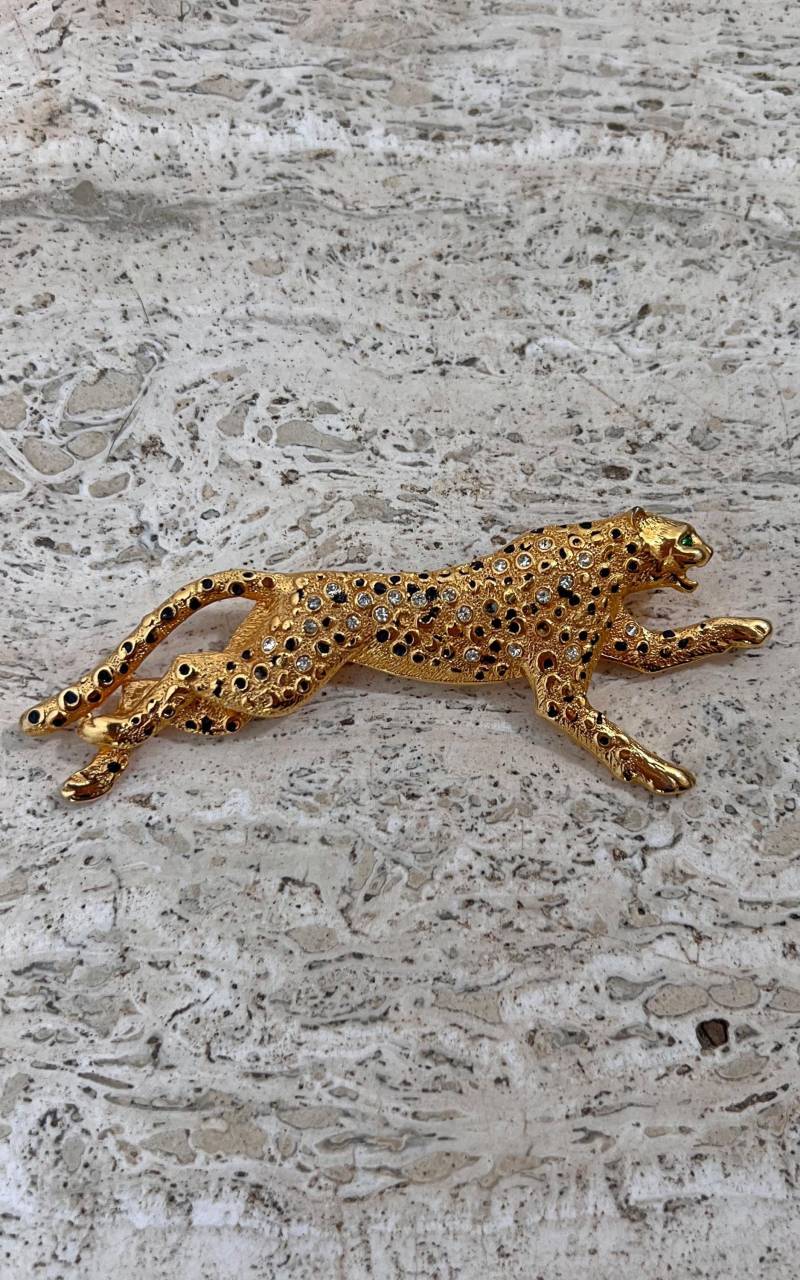 Vintage 90S Leopard Brooch von 1968VintageBerlin