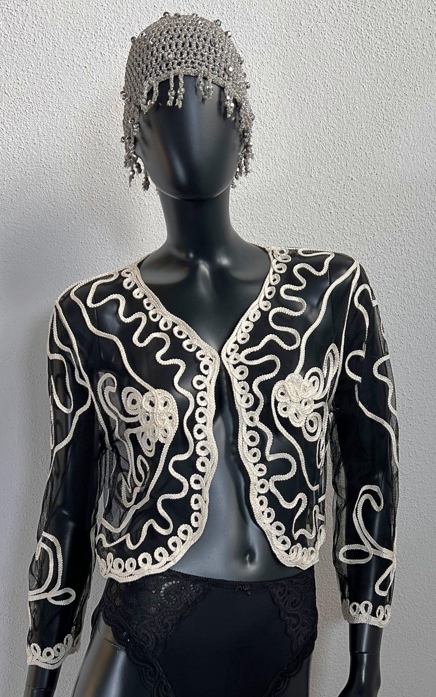 Vintage 90S Mesh Bolero Jacket von 1968VintageBerlin