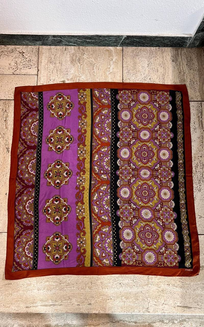 Vintage Codello Silk Foulard von 1968VintageBerlin