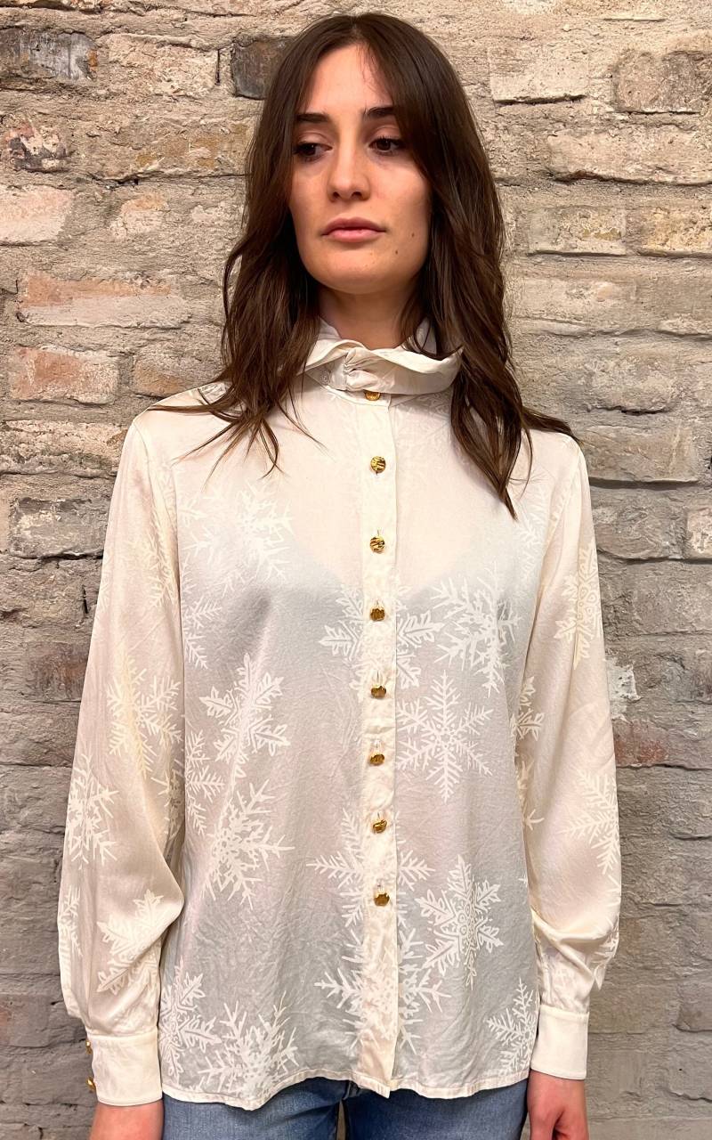 Vintage Escada High Collar Blouse von 1968VintageBerlin