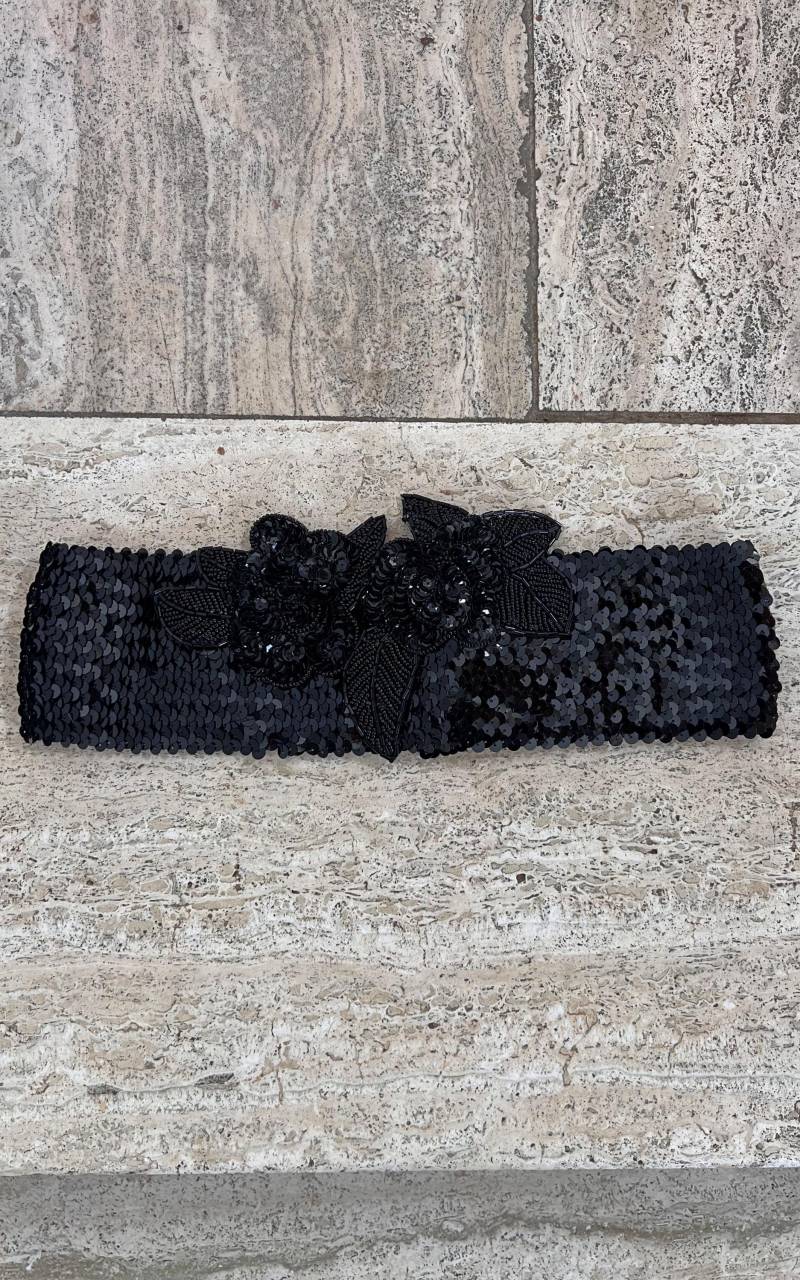 Vintage Frank Usher Sequin Stretch Belt Vintage Frank Usher Sequin Stretch Belt von 1968VintageBerlin