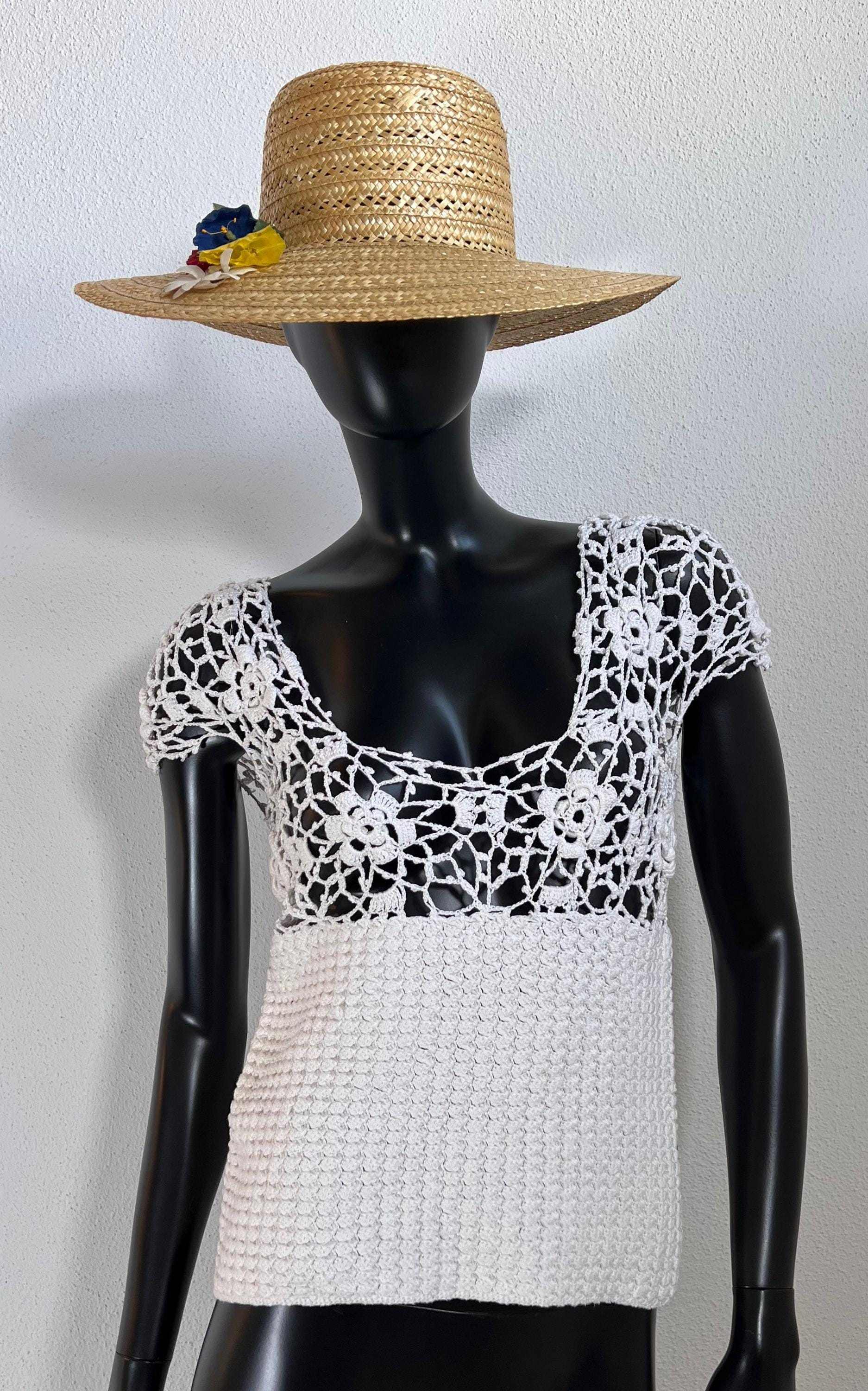 Vintage Handmade Crochet Top von 1968VintageBerlin
