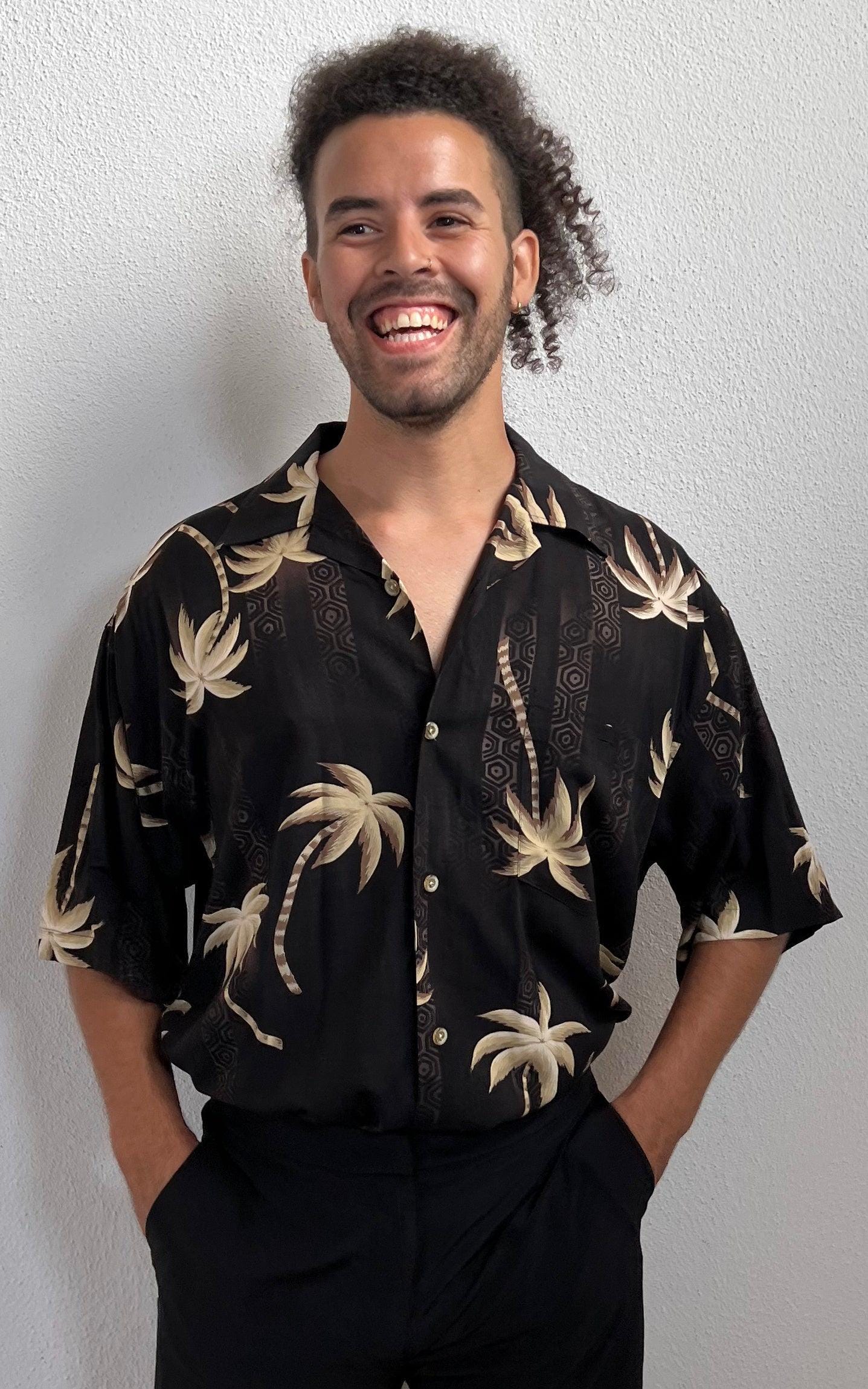 Vintage Mens Bamboo Hawaii Shirt von 1968VintageBerlin