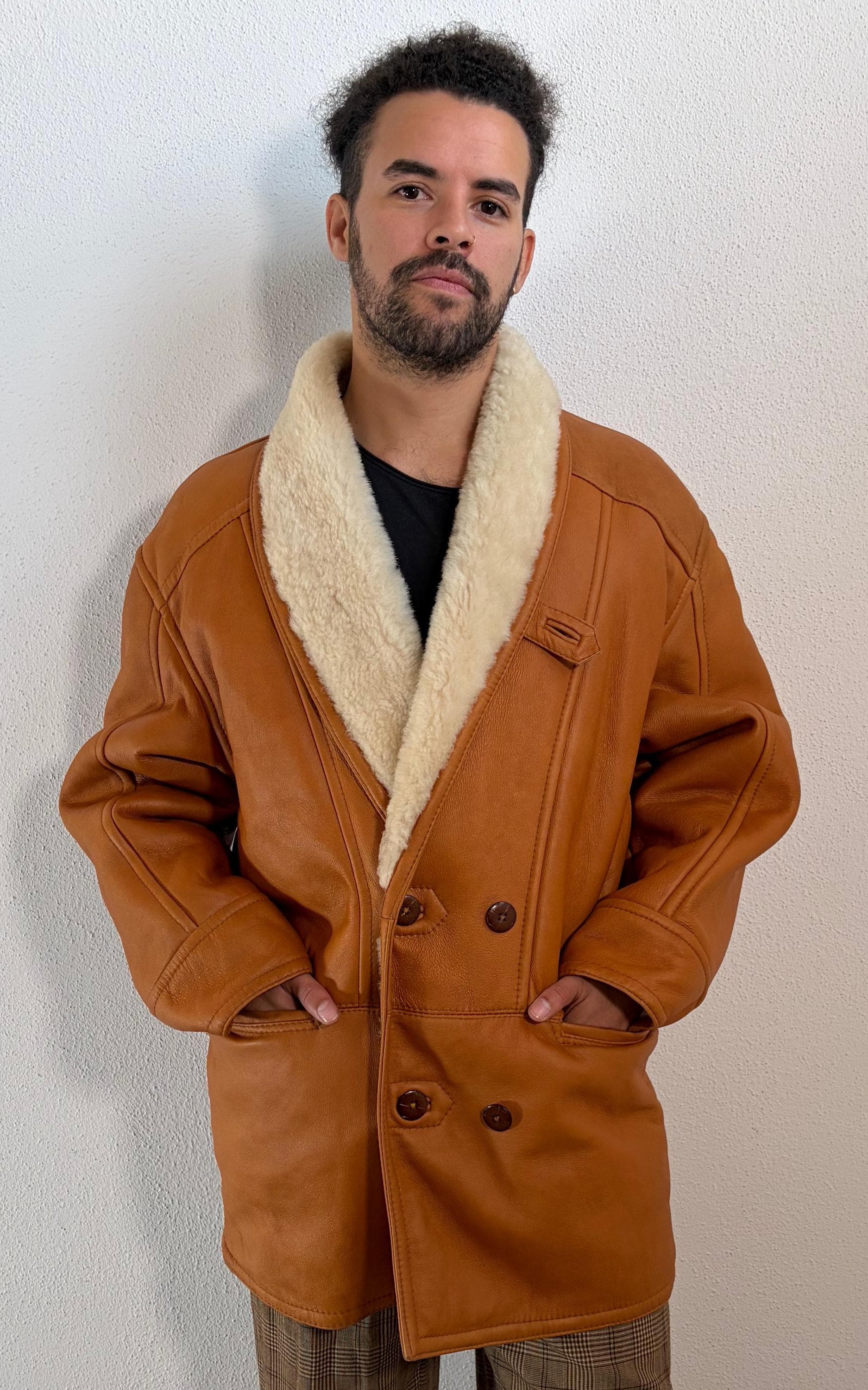 Vintage Mens Shearling Jacket von 1968VintageBerlin