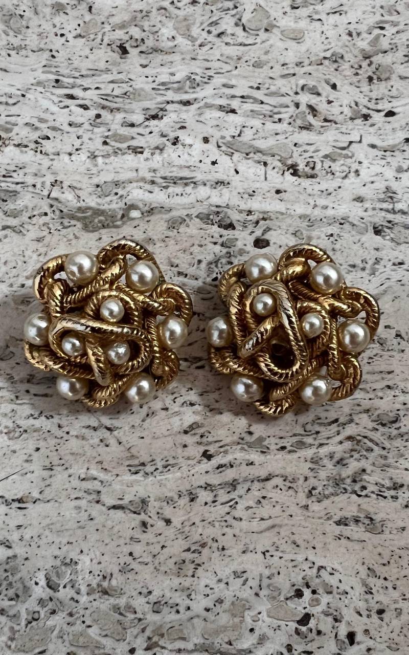 Vintage Mother Of Pearl Clip Ons von 1968VintageBerlin