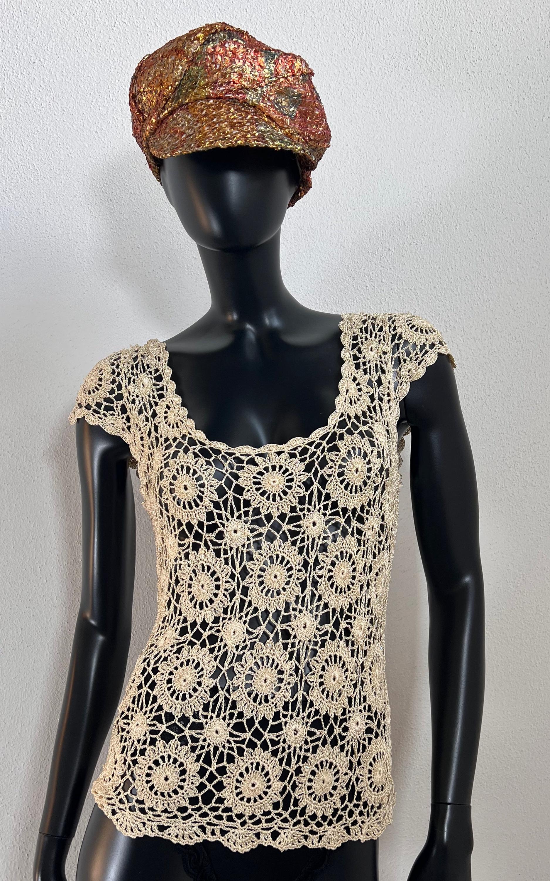 Vintage Sequins Crochet Top von 1968VintageBerlin
