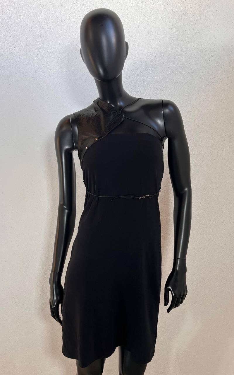 Vintage Y2K Paco Rabanne Leather Detail Dress Vintage Y2K Paco Rabanne Leather Detail Dress von 1968VintageBerlin
