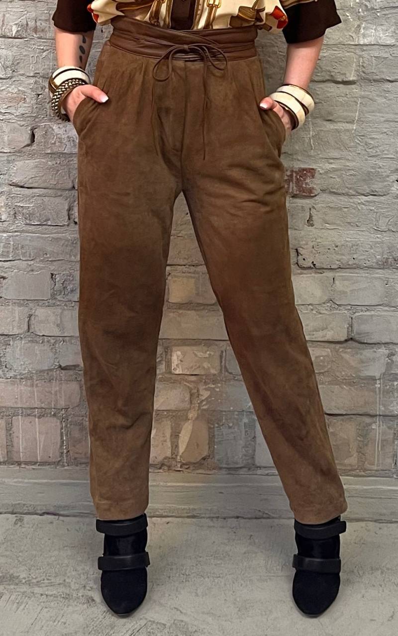 Vintage Yves Saint Laurent Suede Leather Pants von 1968VintageBerlin