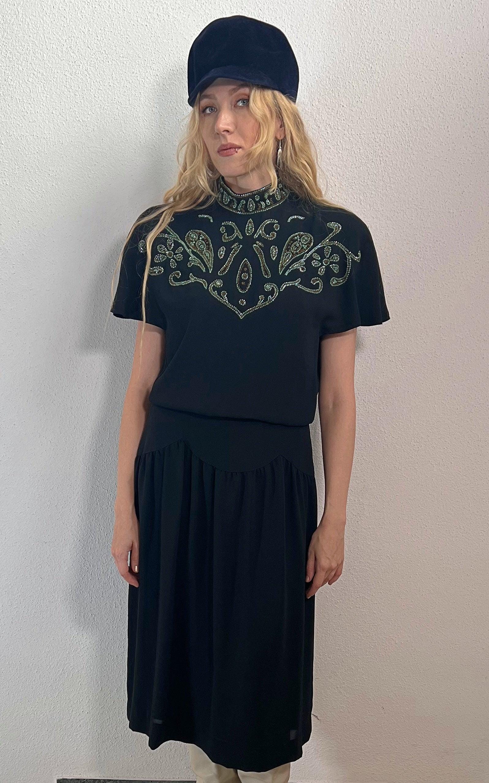 Vintage Yvette Paris Sequin Dress von 1968VintageBerlin