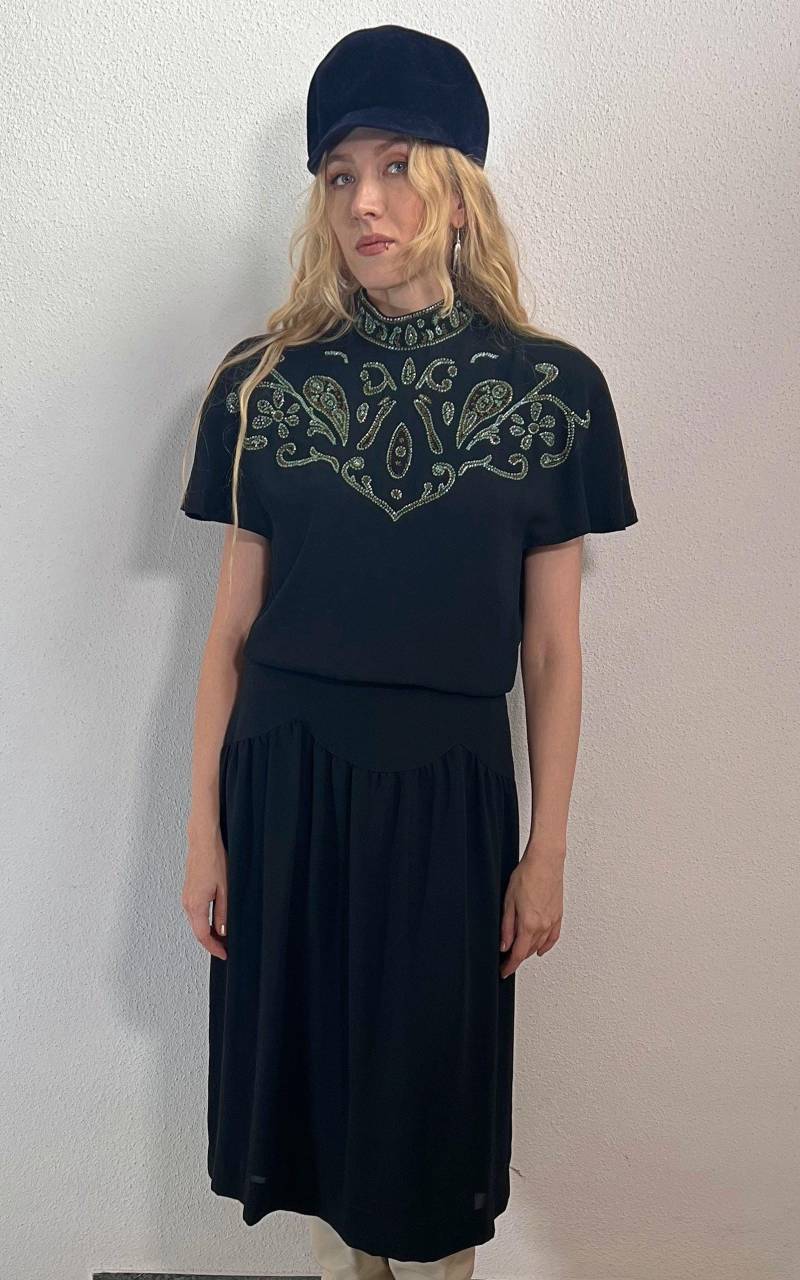 Vintage Yvette Paris Sequin Dress von 1968VintageBerlin