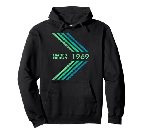 Geburtstag 1969 Limited Edition Männer und Frauen Sportive Stripe Pullover Hoodie von 1969 Limited Edition Men's Women's Birthday