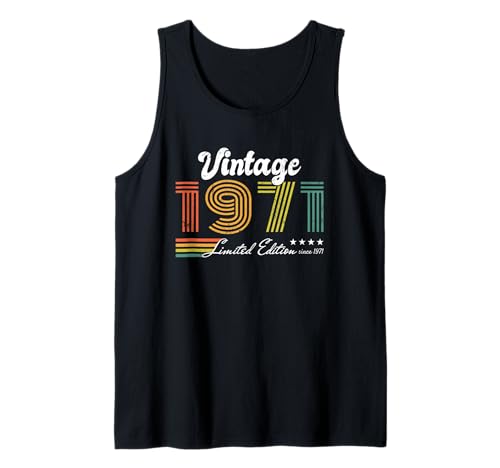Herren Geburtstag Vintage 1971 Limited Edition - 1971 Tank Top von 1971 Birthday - Vintage 1971 Present