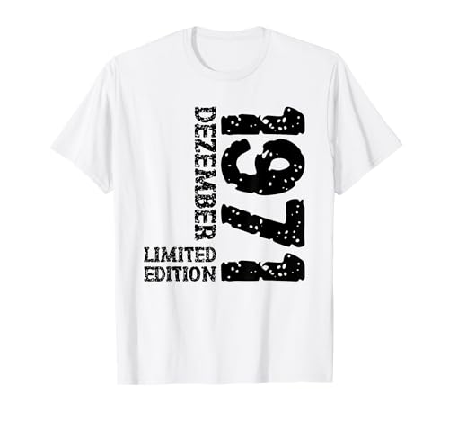 53. Geburtstag Frauen Männer Limited Edition Dezember 1971 T-Shirt von 1971 Geburtstag Damen Herren Geburtstagsgeschenk