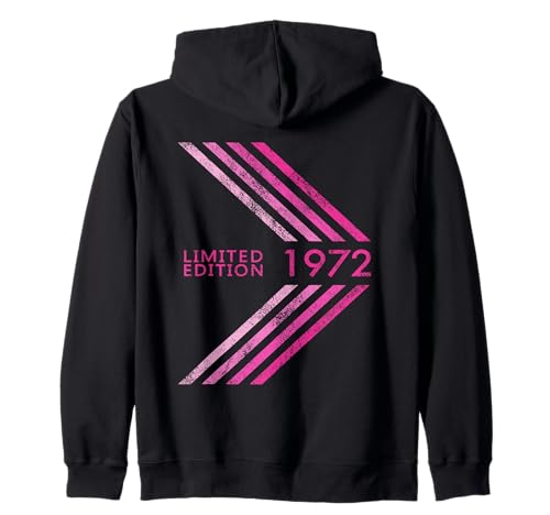 Geburtstag 1972 Limited Edition Woman Sportive Stripe Kapuzenjacke Geburtstag 1972 Limited Edition Woman Sportive Stripe Kapuzenjacke von 1972 Limited Edition Woman's Birthday Accessories