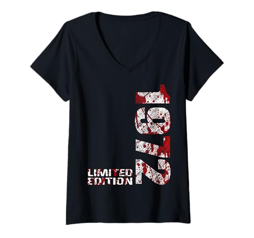 Damen Limited Edition Jahrgang 1972 Mann Frau 53. Geburtstag T-Shirt mit V-Ausschnitt Damen Limited Edition Jahrgang 1972 Mann Frau 53. Geburtstag T-Shirt mit V-Ausschnitt von 1972 Lustige Geschenke zum 53. Geburtstag