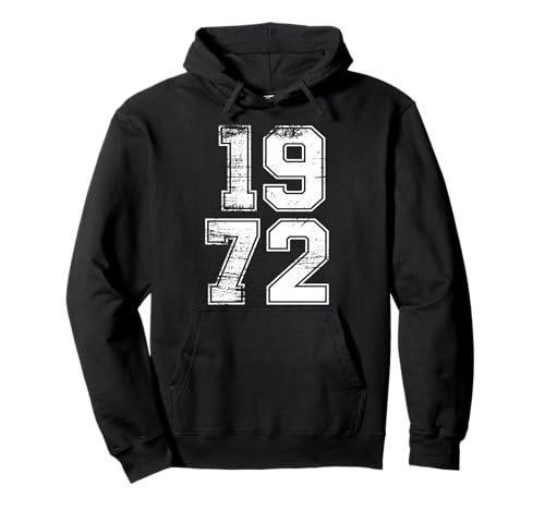 49. Geburtstag Vintage 1972 49 Jahre alt für Damen Herren Retro Pullover Hoodie von 1972 Original Birthday 49 Years Old Designs