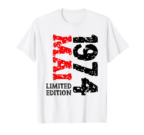 51. Geburtstag Deko Frauen Männer Limited Edition Mai 1974 T-Shirt 51. Geburtstag Deko Frauen Männer Limited Edition Mai 1974 T-Shirt von 1974 Geburtstag Damen Herren Geburtstagsgeschenk