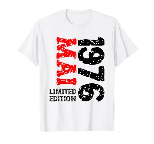 49. Geburtstag Deko Frauen Männer Limited Edition Mai 1976 T-Shirt 49. Geburtstag Deko Frauen Männer Limited Edition Mai 1976 T-Shirt von 1976 Geburtstag Damen Herren Geburtstagsgeschenk