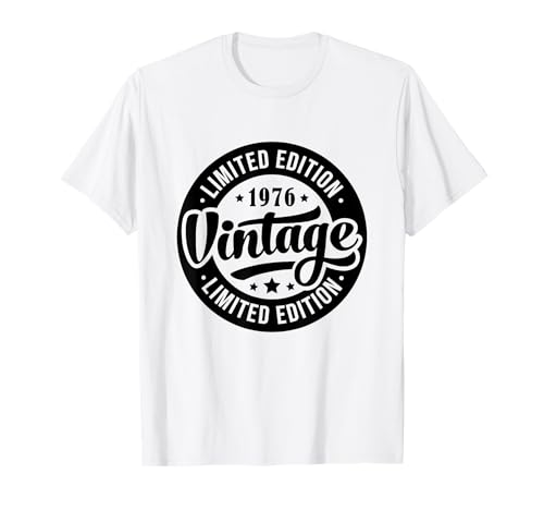 Vintage 1976 T-Shirts für Herren Retro Funny 1976 Geburtstag T-Shirt von 1976 Geschenk Vintage 1976 Geburtstagsgeschenke