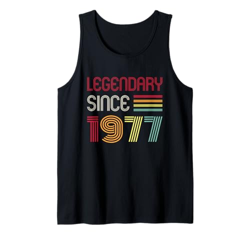 Herren Geburtstag Legendär seit 1977 Tank Top Herren Geburtstag Legendär seit 1977 Tank Top von 1977 Birthday - Vintage 1977 Present