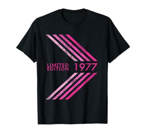 Geburtstag 1977 Limited Edition Damen Sportive Stripe T-Shirt Geburtstag 1977 Limited Edition Damen Sportive Stripe T-Shirt von 1977 Limited Edition Women's Birthday Accessories