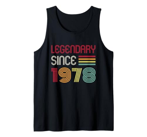 Herren Geburtstag Legendär seit 1978 Tank Top Herren Geburtstag Legendär seit 1978 Tank Top von 1978 Birthday - Vintage 1978 Present