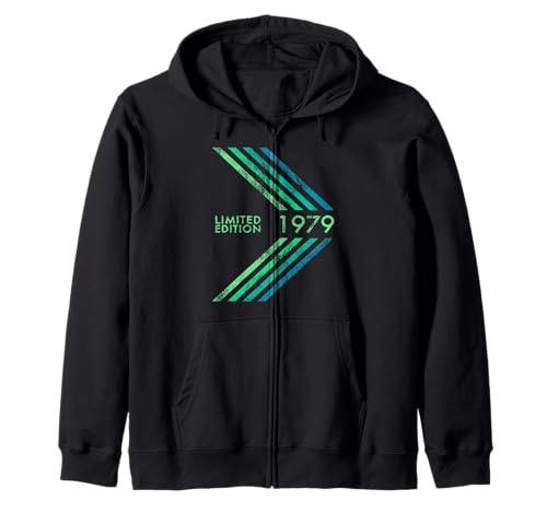 Geburtstag 1979 Limited Edition Herren Damen Sportive Stripe Kapuzenjacke Geburtstag 1979 Limited Edition Herren Damen Sportive Stripe Kapuzenjacke von 1979 Limited Edition Men's Women's Birthday
