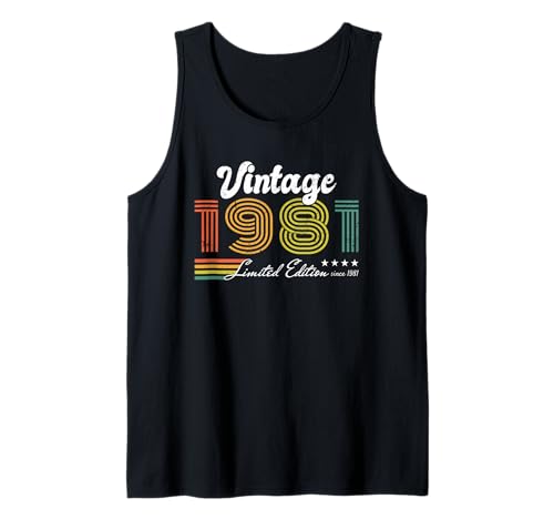 Herren Geburtstag Vintage 1981 Limited Edition - 1981 Tank Top Herren Geburtstag Vintage 1981 Limited Edition - 1981 Tank Top von 1981 Birthday - Vintage 1981 Present